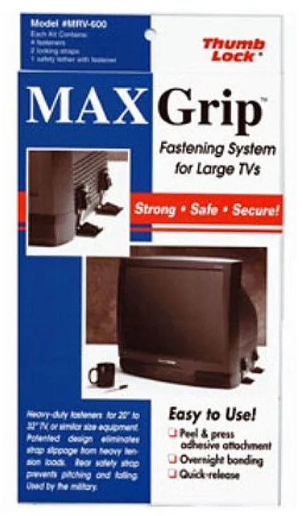 Max Grip Thumb Lock, Black 2Pk